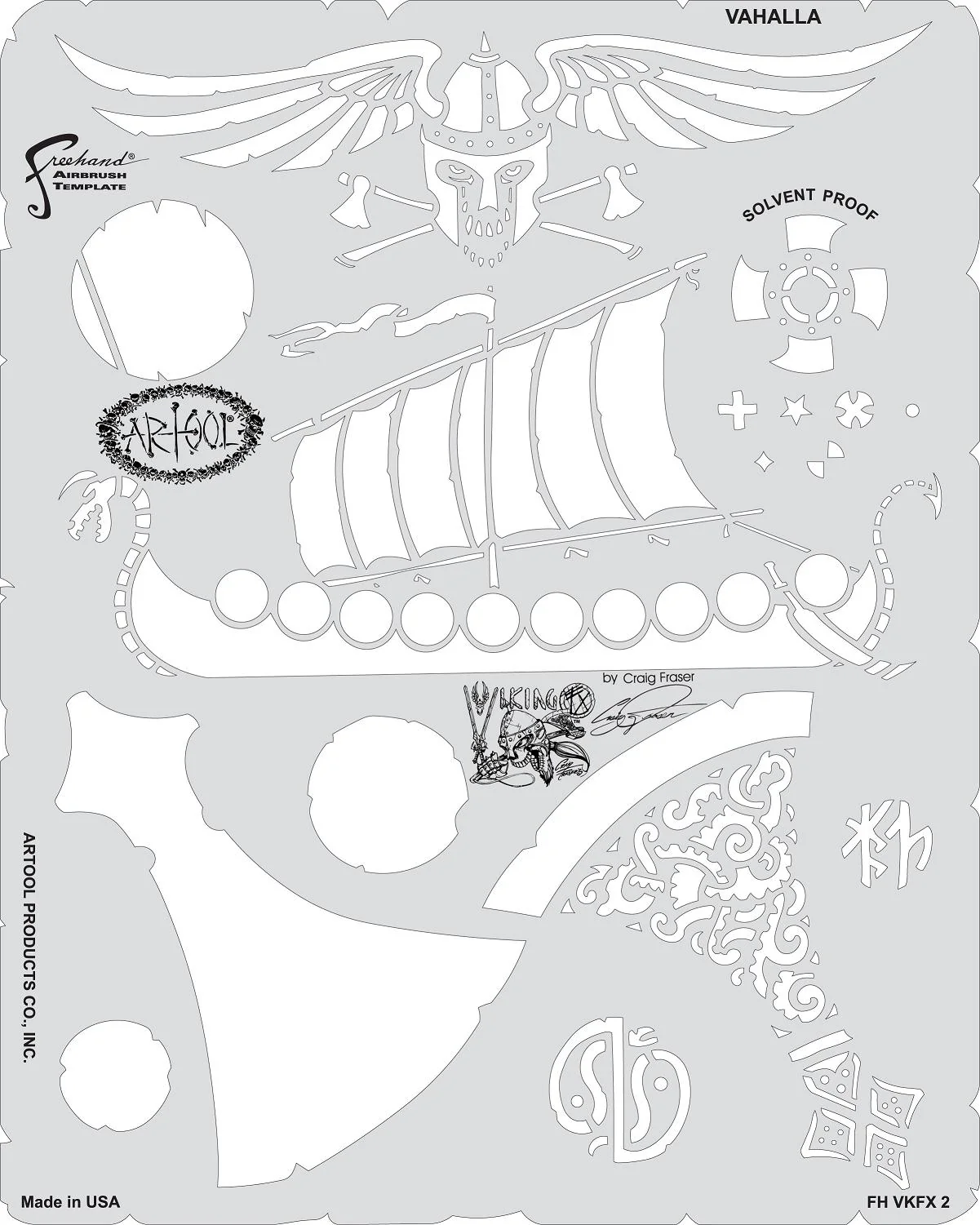 Artool Viking FX Stencils by Craig Fraser - <font color="blue"> New! </font>